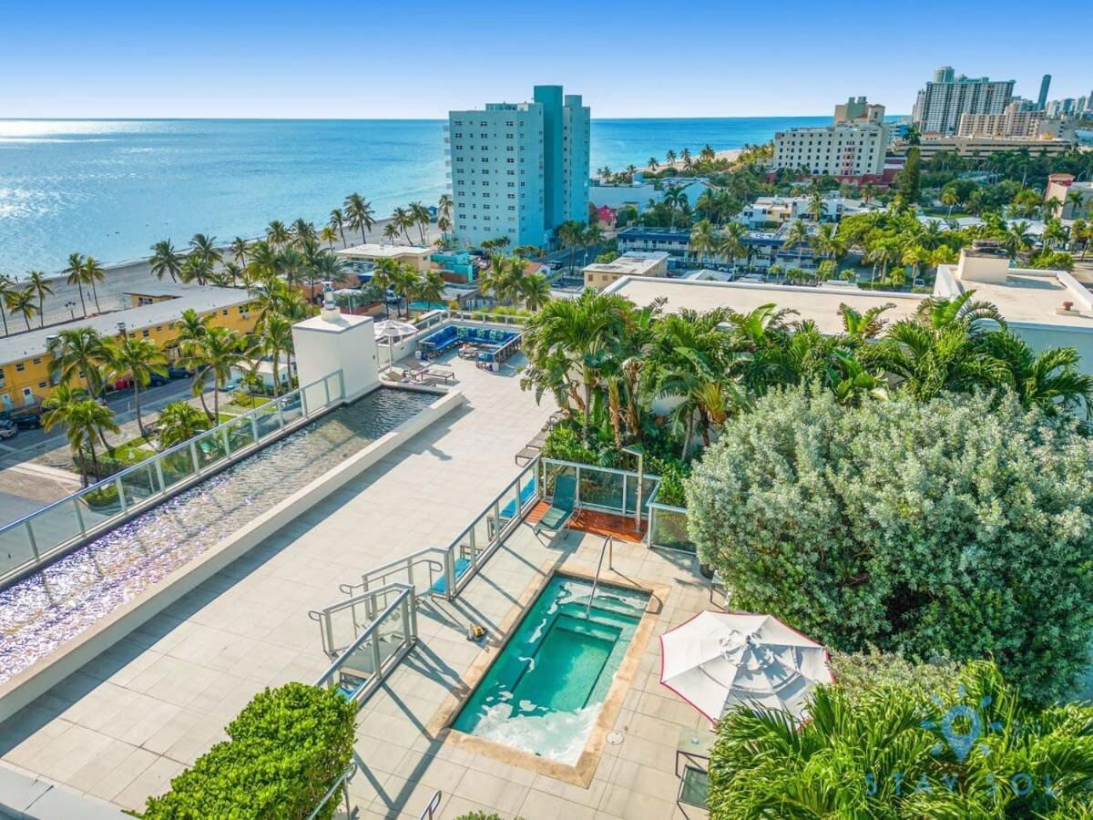 Best Stay - Rooftop Pool - Hollywood Beach Board - Walk Exterior foto